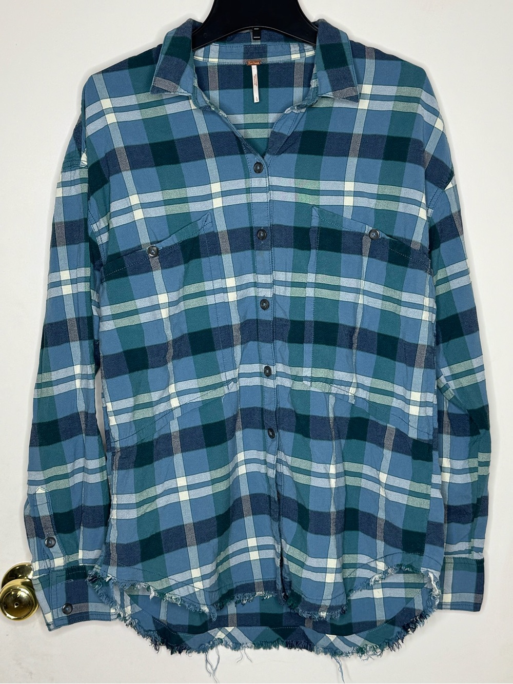 Free People Loveland Plaid Button Down